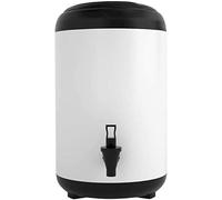 Distributore di bevande, Dispositivo di raffreddamento for dispenser bevande isolato, contenitore in acciaio inossidabile con supporto, barile tè al latte caldo(10L)