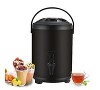 distributore di bevande, Distributore di acqua calda e fredda in acciaio inossidabile 6L 8L 10L 12L Caldaia a urna - Teiera portatile grande capacità con rubinetto(B,6L)
