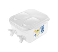 Distributore Di Bevande Doppio 5L - Distributore D'acqua Per Frigorifero | Per Acqua Fredda Divisa Con 2 Rubinetti | Distributre Di Succo PP Per Uso Alimentare Resistente Al Calore Per Cucina,