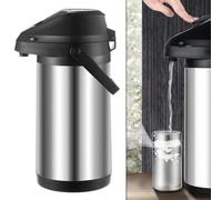 Distributore di bevande in acciaio inox con funzionamento a pompa facile e isolamento per una ritenzione prolungata della temperatura (1,6 litri)