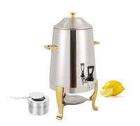 Distributore di bevande in acciaio inox, Distributore di bevande da 13 litri con serbatoio carburante e rubinetto per caffè, tè e acqua calda, Ideale per ristoranti, hotel e feste