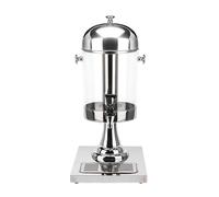 Distributore di Bevande in Acciaio Inox, Macchina per Bevande con Rubinetto e Contenitore per cubetti di Ghiaccio, Barattolo per Bevande a Tenuta stagna per Bevande Fredde, Feste,