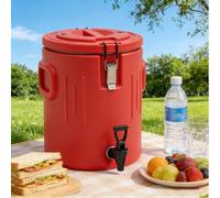 Distributore di bevande isolato con rubinetto e coperchio di bloccaggio, contenitore per bevande calde e fredde per caffè, zuppe e acqua, ideale per catering e ristoranti