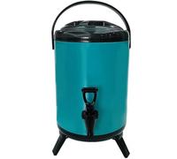 Distributore di bevande isolato in acciaio inox con beccuccio, per tè, caffè, latte, acqua, succhi di frutta, perfetto per feste e uffici, capacità 12 l