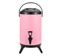 Distributore di bevande isolato in acciaio inox con beccuccio, per tè, caffè, latte, acqua, succhi di frutta, perfetto per feste e uffici, capacità 12 l