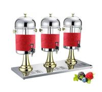 Distributore di bevande, macchina commerciale per succhi con anima di ghiaccio e vassoio antigoccia, supporto e beccuccio in acciaio inossidabile, capacità 8 litri per feste