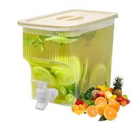 Distributore di bevande per feste, distributore di acqua, succo di limonata, tè freddo, tè, bevande | trasparente portatile di grande capacità da 3,9 litri per ghiaccio all'aperto, limonad