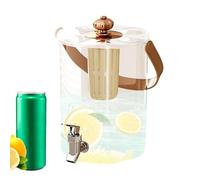 Distributore di bevande per festival | Distributore d'acqua per festa con gallo e filtro: 5 litri di gastronomia alla limonata richiedono feste di famiglia e picnic