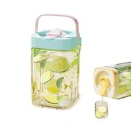 Distributore di bevande per frigorifero con beccuccio, grande capacità, bottiglia di acqua fredda con beccuccio, portatile, a prova di perdite, brocca per tè alla frutta, succo di frutta, infusione