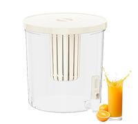 Distributore di bevande per frigorifero, contenitore per bevande, 4,5 l, a tenuta stagna, con beccuccio e filtro, per casa, cucina, dormitorio, hotel, campeggio, feste all'aperto, viaggi