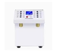Distributore di Bibite, Dual Can Commercial Fructose Machine 5L+5L Fully Automatic Milk Tea Shop Syrup Filling Machine(White)