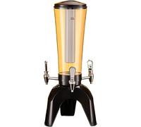 Distributore di Birra A Torre da 3 Litri con Rubinetto, Barile di Birra Commerciale Illuminato, Torre di Birra con Ghiaccioli Rimovibili per Casa, Ristorante, Hotel, Torre di Birra, Noir