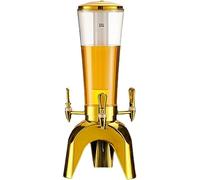 Distributore di birra a torre da 3 litri con rubinetto, fusto illuminato per uso domestico e commerciale, ghiaccioli rimovibili per temperatura ideale per bevande, perfetto per ristoranti e hotel