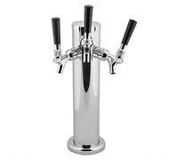 Distributore di birra a triplo rubinetto, erogatore di birra alla spina in acciaio inox da 2,99 pollici con rubinetti e raccordi per tubi flessibili per bar