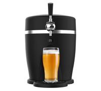 Cecotec BeerFlow 5000 - Dispenser per birra da 60 W, gamma di temperatura controllata da 3 a 6 °C, compatibile con fusti universali pressurizzati, 5 l, indicatore temperatura LED, maniglia per il