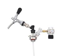 Distributore di birra in acciaio inox 304 Mini Keg Tap con rubinetto regolabile e mini regolatore di CO2 (0-30 psi)