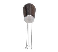 Distributore di caffè a ago in acciaio inox, strumento mescolatore di caffè senza fili, livellatore di polvere di caffè con impugnatura ergonomica in legno per una distribuzione un (È una tata molto