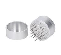 Distributore di Caffè con Aghi in Acciaio Inox e Base - Strumento Manuale per Distribuire Uniformemente il Macinato, Ideale per Espresso a Casa o in Ufficio (51 mm)