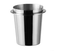 Distributore di caffè con alloggiamento in acciaio inossidabile e scala in tempo reale per un trasferimento accurato del suolo a cestini portafiltro da 51 mm, 53 mm e 58 mm (argento 53 mm)