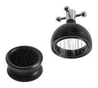 Distributore di caffè semicircolare da 51 mm progettato per una distribuzione uniforme del terreno prima di comprimere le macchine per caffè espresso manuali e automatiche (nero)