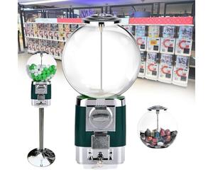 Distributore Di Capsule Di Caffè, Include Base In Metallo Da 63cm E 20 Gusci Di Palline Colorate, Capacità 240 Capsule, Distributore Commerciale Di Gomme Da Masticare A Monete(Green)