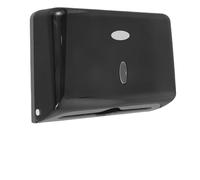 Distributore di carta igienica da parete, porta fazzoletti senza foratura, asciugamani for bagno, toilette, cucina(Black)