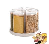 Distributore di cereali rotante, struttura del contenitore girevole, supporto per conservazione snack, distribuzione di forniture commestibili ad alto volume, separazione degli ingredienti dei pasti a