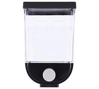 Distributore di cibi secchi quadrati a parete montato a muro contenitore per la lavanderia Dispenser di cereali per perline per cucina Abs nero Abs di grande capacità Design del (1l)