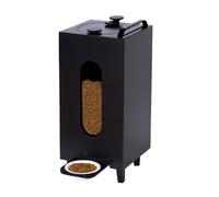 Distributore Di Cibo Nero 20L Per Gatti E Cani Distributore Automatico Ciotola