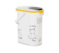 CURVER Contenitore per alimenti Le Diner servito - 4 kg - 10 L - Bianco e nero - Per cat