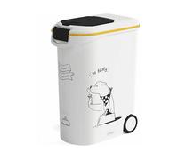 DISTRIBUTORE DI CIBO PER ANIMALI CURVER Contenitore per alimenti 54l con ruote e coperchio, 2 kg
