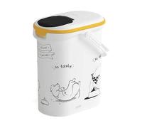CURVER Contenitore per alimenti Diner servito - 4 kg - 10 L - Bianco e nero - Per cani