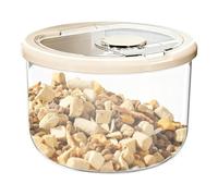 Distributore di cibo per cani - Contenitore rotondo 29 x 30 x 23 cm, cestino trasparente in PP, organizzatore ermetico con coperchio di facile accesso, conservazione visibile degli alimenti per gatti,