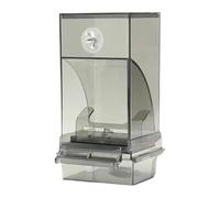 Distributore Di Cibo Per | Contenitore Automatico Trasparente Con Posatoio | Alimentazione | Adatto A Voliere, Pappagalli, Casa, Giardino, Balcone, Fattoria