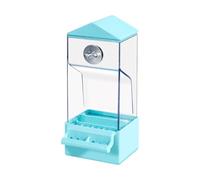 Distributore di cibo per gabbia - Automatico Mangiatoia Automatico per Voliera Esterna - Contenitore trasparente resistente agli spruzzi d'acqua per uccelli,Per passeri pettirossi e