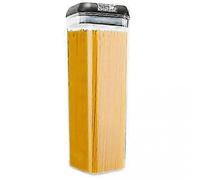 Distributore di cibo secco da cucina nero da 1900 ml, contenitore trasparente per riso a prova di umiditÃ e polvere, serbatoio sigillato per farina