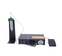 Distributore Di Colla Semiautomatico In Metallo 982, Intervallo 0,1-9,9 S, Tensione 12-24 CC, Macchina For L'erogazione For Elettronica E Gioielli Gocciolamento Preciso