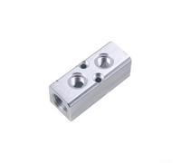 Distributore di collettori d'aria pneumatici di marca SY30 con 1/2 per attacco filettato pt, splitter multi-linea in alluminio per 2-6 vie (2F)