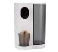 Distributore di Collutori Automatici per Bagno, Distributori di Lavaggio in Bocca a Parete con Tazze Magnetiche, 4 Livelli di Erogazione, per Bambini Adulti