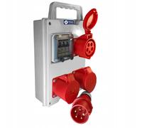 Distributore di corrente 3x16A 400V fusibile automatico B16 3P circa 0,5-50m