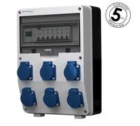 Distributore di corrente 6x230V pTD-S/FI 1P contatore di corrente SIEMENS e M...