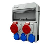 Distributore di corrente da costruzione, CEE 32 A, 16 A, 3 x 230