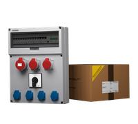 Distributore di corrente GR-S/FI 32 2x16 4x230V interruttore 0-1 contatore di...