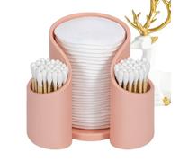 Distributore di cotone a - Custodia Qtip da 10 Cm, supporto colori vivaci, vassoio portaoggetti compatto, vaso da bagno in acrilico, organizzatore di vanità minimalista per controsoffitti