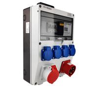Distributore di energia edile portatile TD-S/FI 1x16A 4x230V 32A spina da...