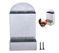 Distributore di farina d'avena di pollo | Alimentatore automatico in metallo, grande accessorio portatile per pollaio per anatre e pulcini | Ideal Outdoor Farm Riempimento, Alimentazione E Gestione