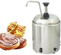 Distributore di formaggio elettrico per salsa al cioccolato calda da 800 W, con pompa, distributore di salsa al formaggio da 2,5 l, distributore di formaggio in acciaio inossidabile per salsa al for