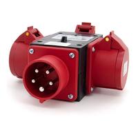 Distributore di forza triplo portatile IP44 16A 5P 400V P030W