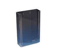 Distributore di guanti monouso in acrilico trasparente, triplo contenitore for fazzoletti, larghezza 26 cm x altezza 40 cm x profondità 9,5 cm