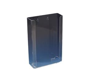 Distributore di guanti monouso in acrilico trasparente, triplo contenitore for fazzoletti, larghezza 26 cm x altezza 40 cm x profondità 9,5 cm